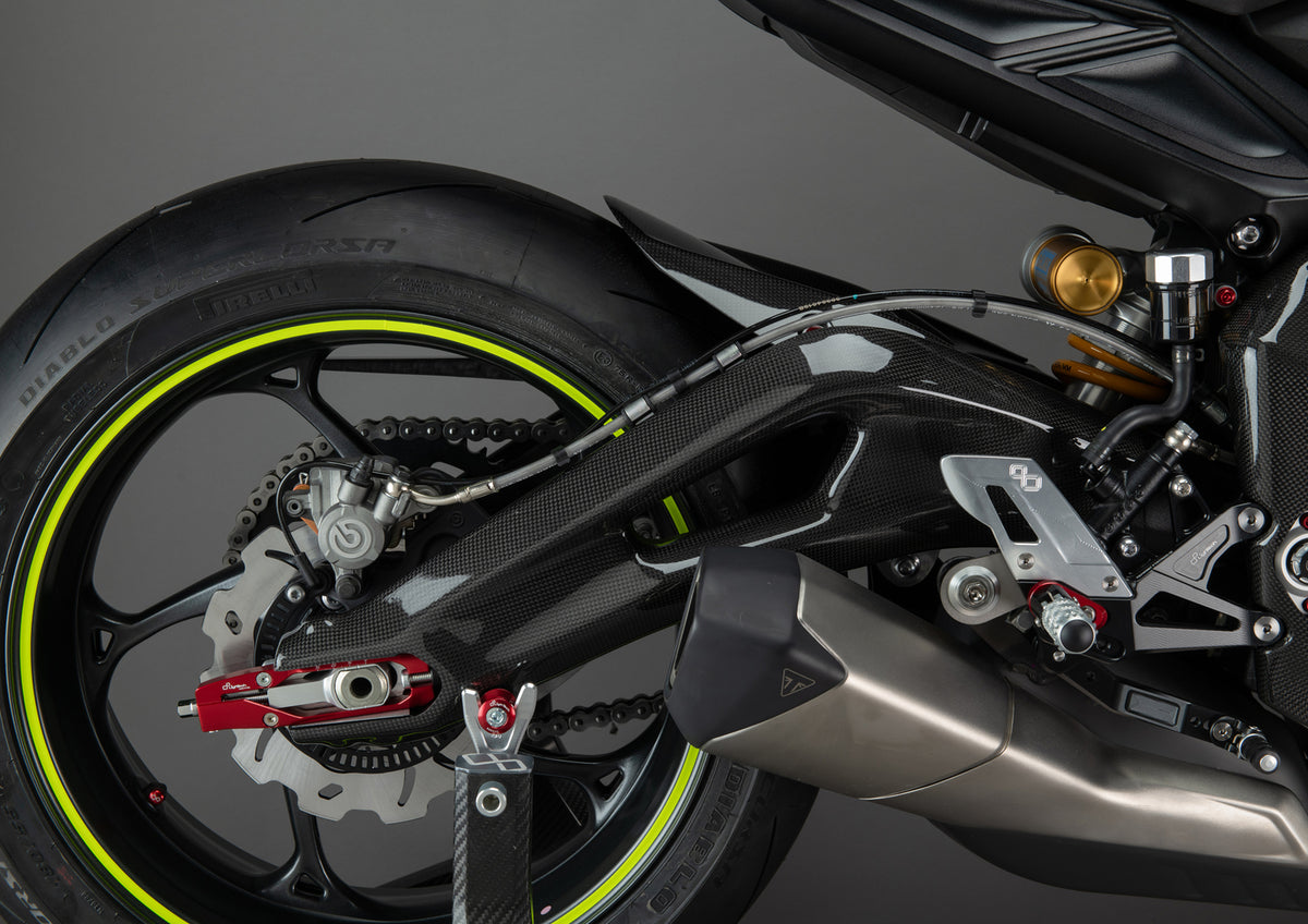 Achterbrug cover set (2 st.) glanzend carbon Triumph Street Triple 765 R (2017-2019)