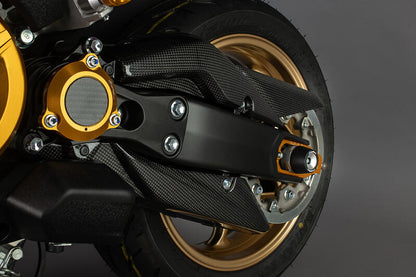 Couvercle de courroie de distribution Lightch Carbon Lower (brillant) Yamaha T-MAX 530 (2017-2020)
