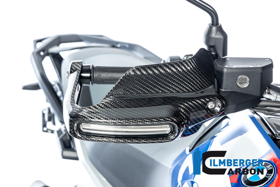Handkap handbeschermer Hoog met Knipperlicht rechts glanzend carbon BMW R1300GS Trophy 2023+