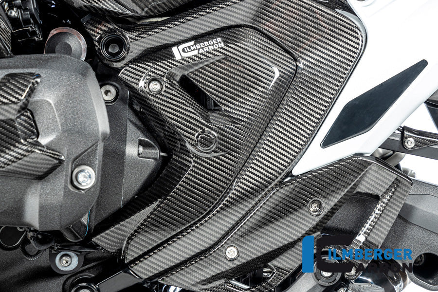 Driehoekige Frame cover links glanzend carbon BMW R1300GS TE 2023+