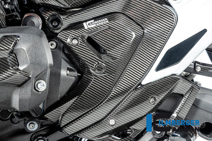 Driehoekige Frame cover links glanzend carbon BMW R1300GS TE 2023+