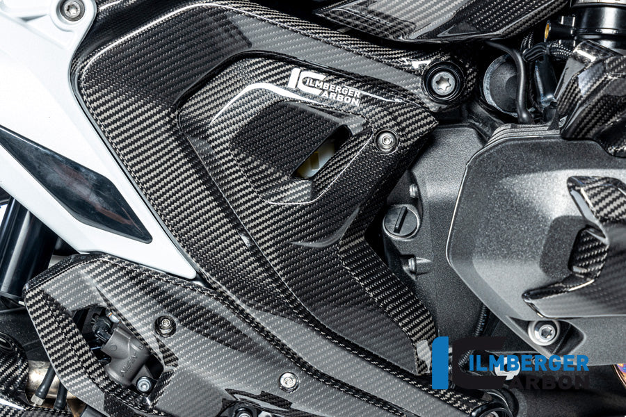 Driehoekige Frame cover rechts glanzend carbon BMW R1300GS TE 2023+
