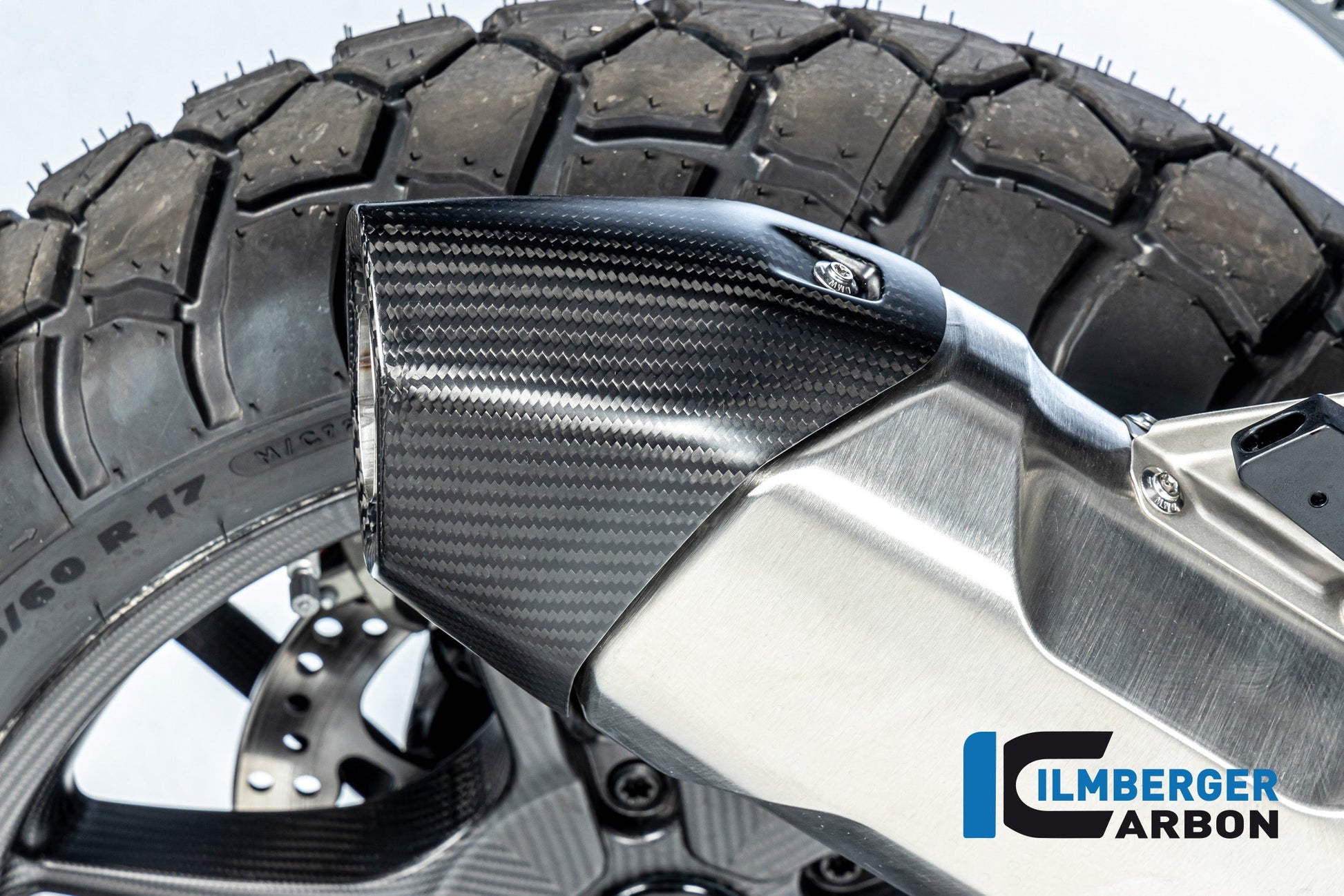 Uitlaatdemper beschermer (Achterzijde) mat carbon BMW R1300GS TE 2023+