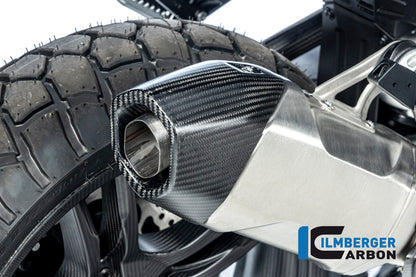 Uitlaatdemper beschermer (Achterzijde) mat carbon BMW R1300GS TE 2023+