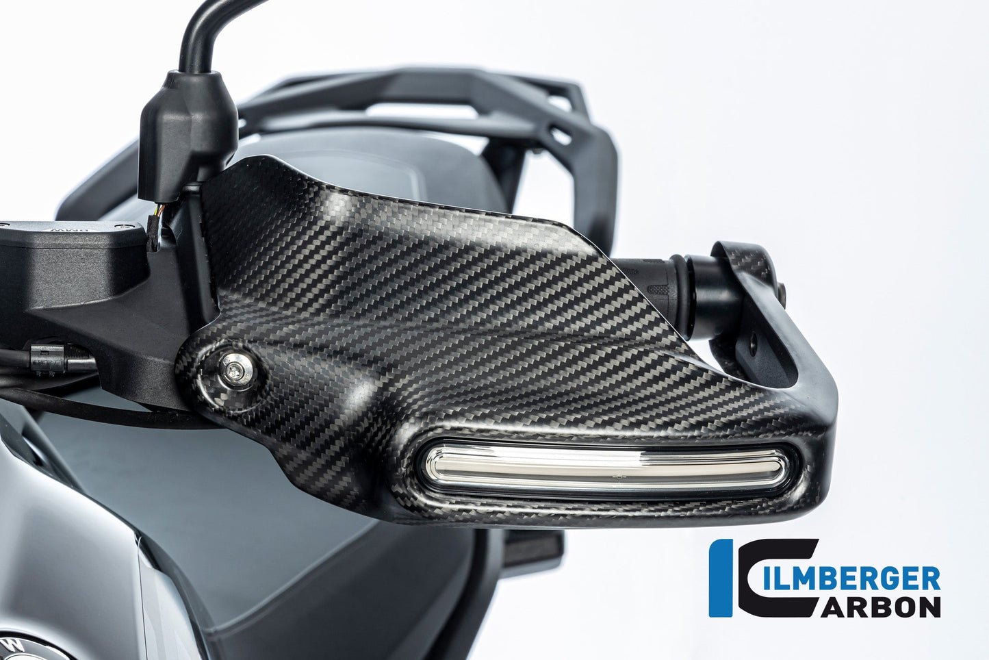 Handkap handbeschermer Hoog met Knipperlicht links mat carbon BMW R1300GS TE 2023+