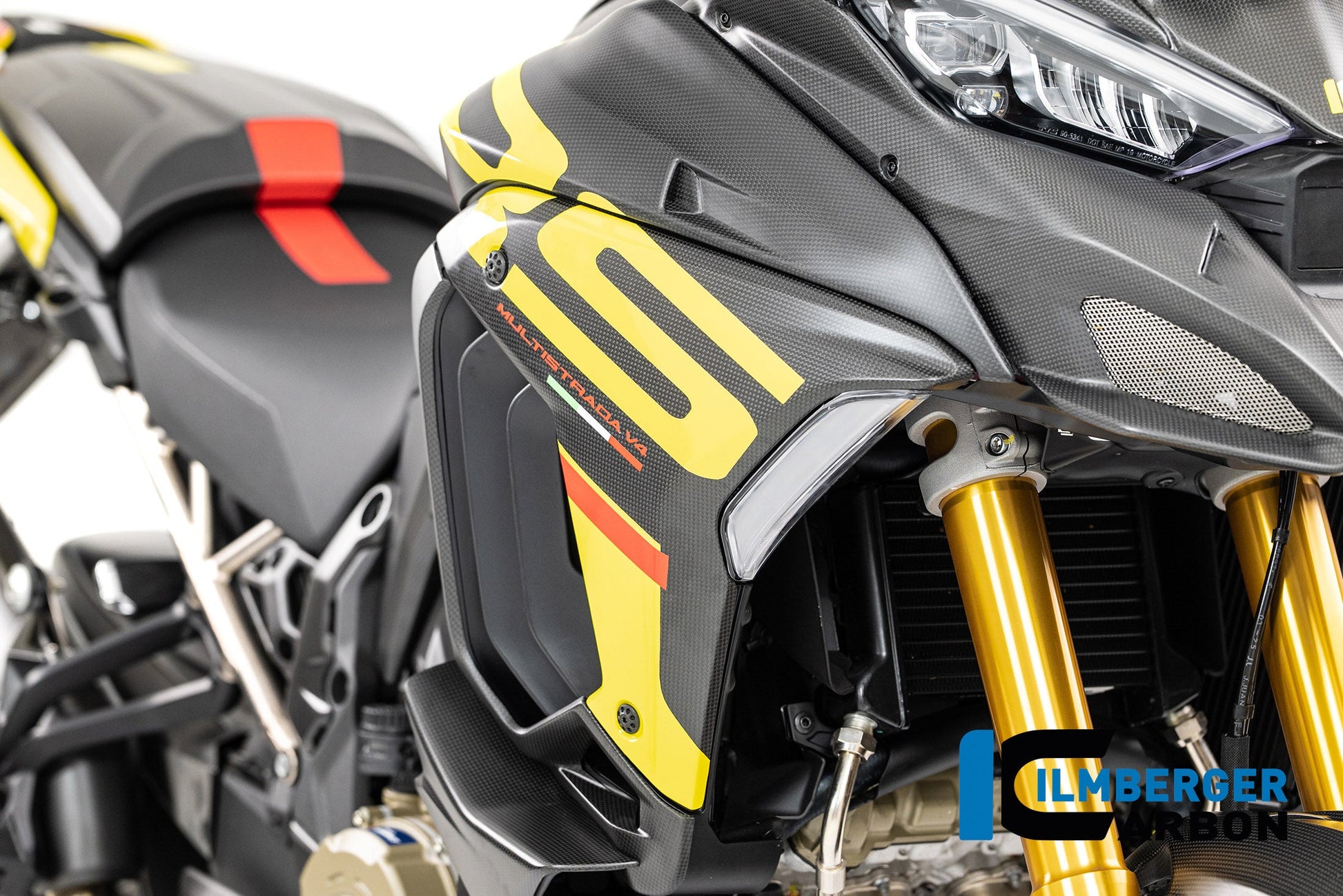 Rechter radiator zijpaneel mat carbon Ducati Multistrada V4RS (2024)