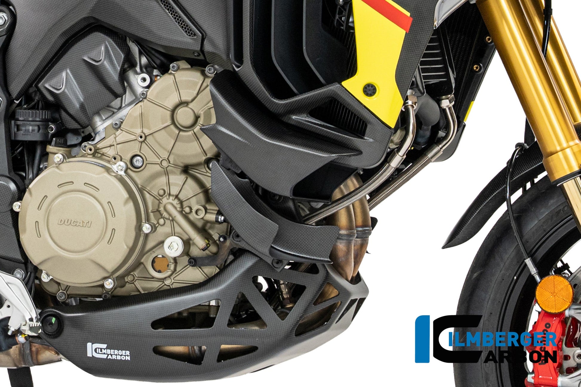 Rechter winglet op de zijkuip mat carbon Ducati Multistrada V4S Grand Tour (2024)