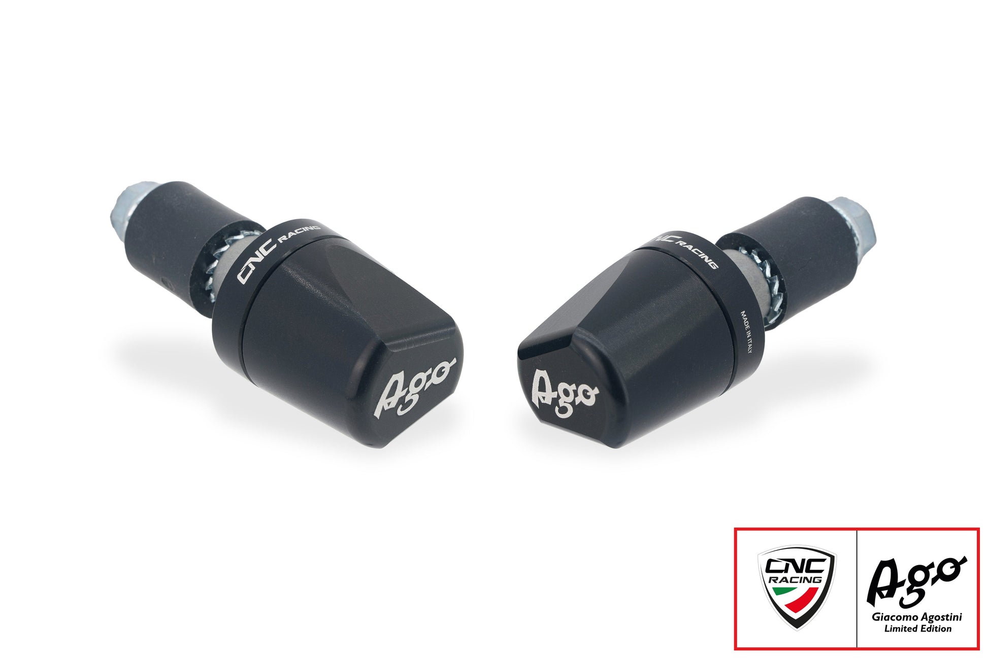Handlebar end weights 'Look' - Giacomo Agostini Limited Edition