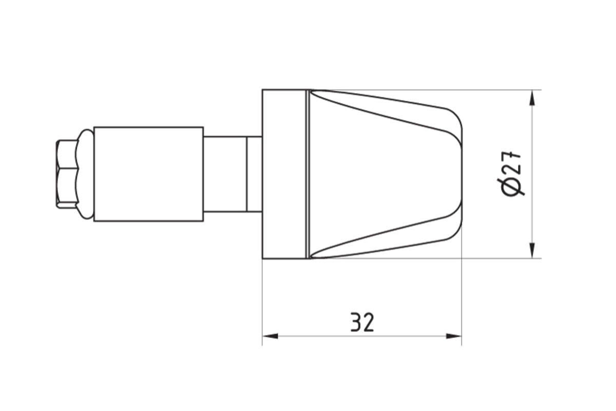 Stuurgewichtset 'Look' BMW S 1000 XR (2015-2019) afmetingen