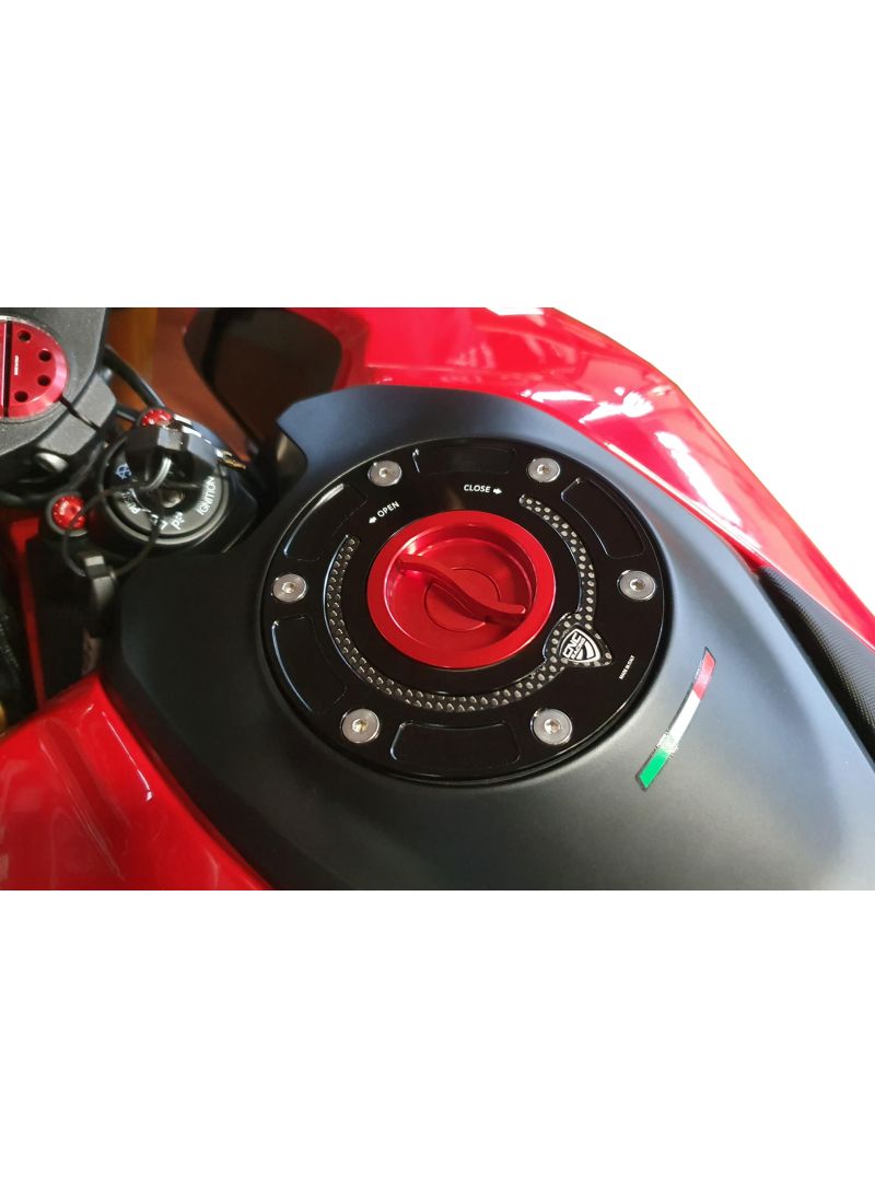 Carbon tankdop buitenrand Ducati Panigale V2S FB63 (2026)