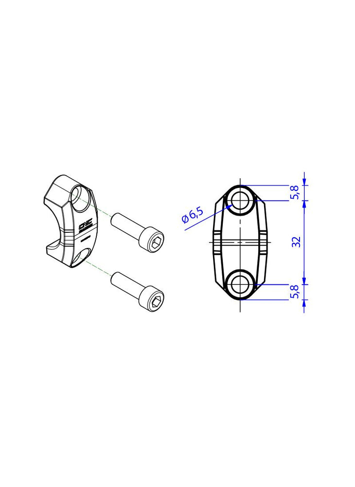 
                  
                    Brembo bracket without mirror adapter
                  
                