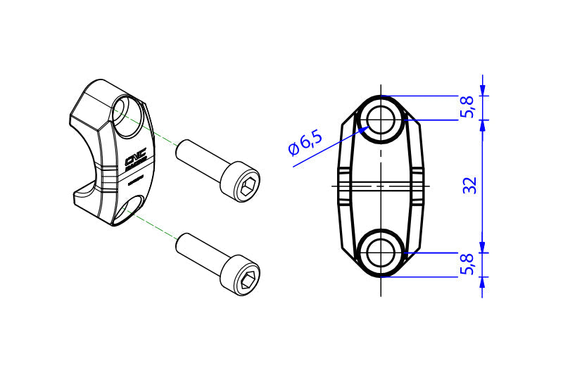 Brembo steun zonder spiegel schroefdraad BMW HP4 1000RR (2013-2014)