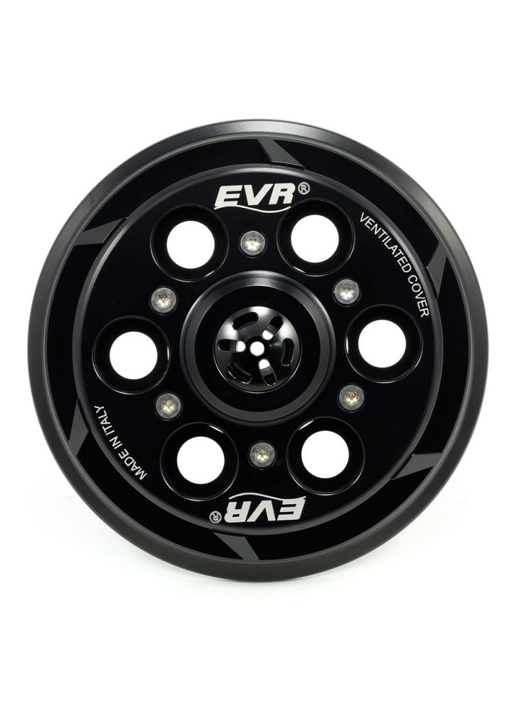 EVR vented pressure plate for clutch - black base / black top plate