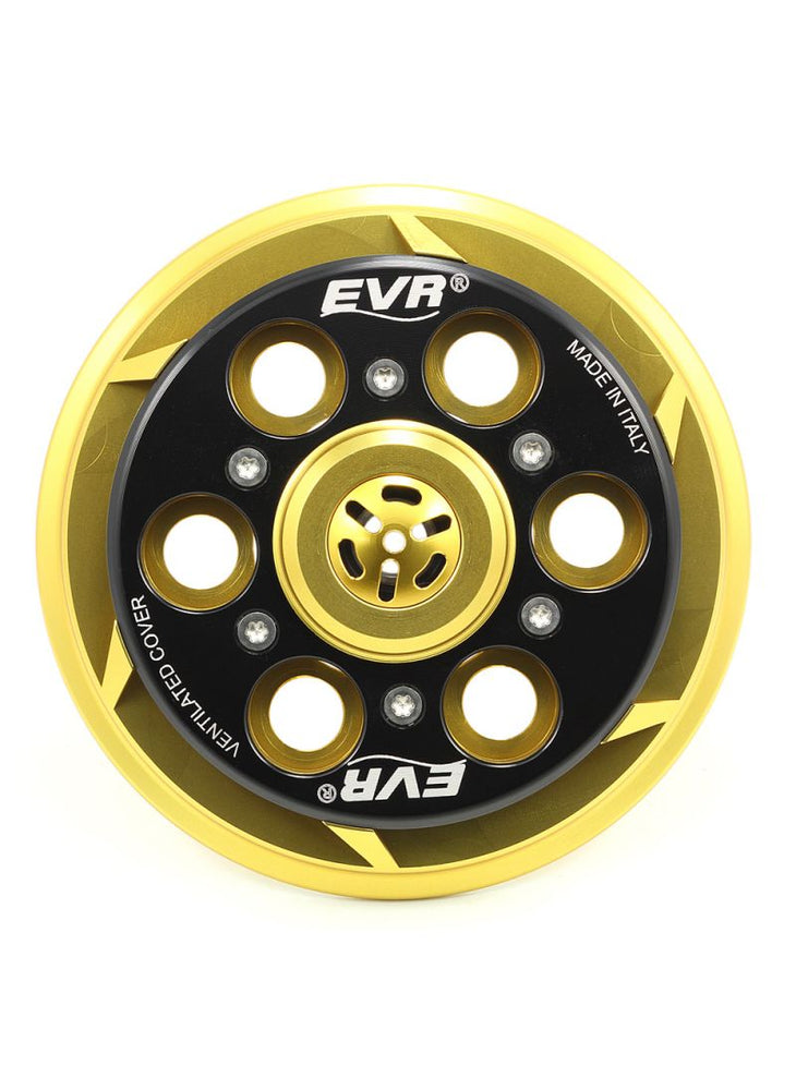 EVR vented pressure plate for clutch - gold coloured base / black top plate