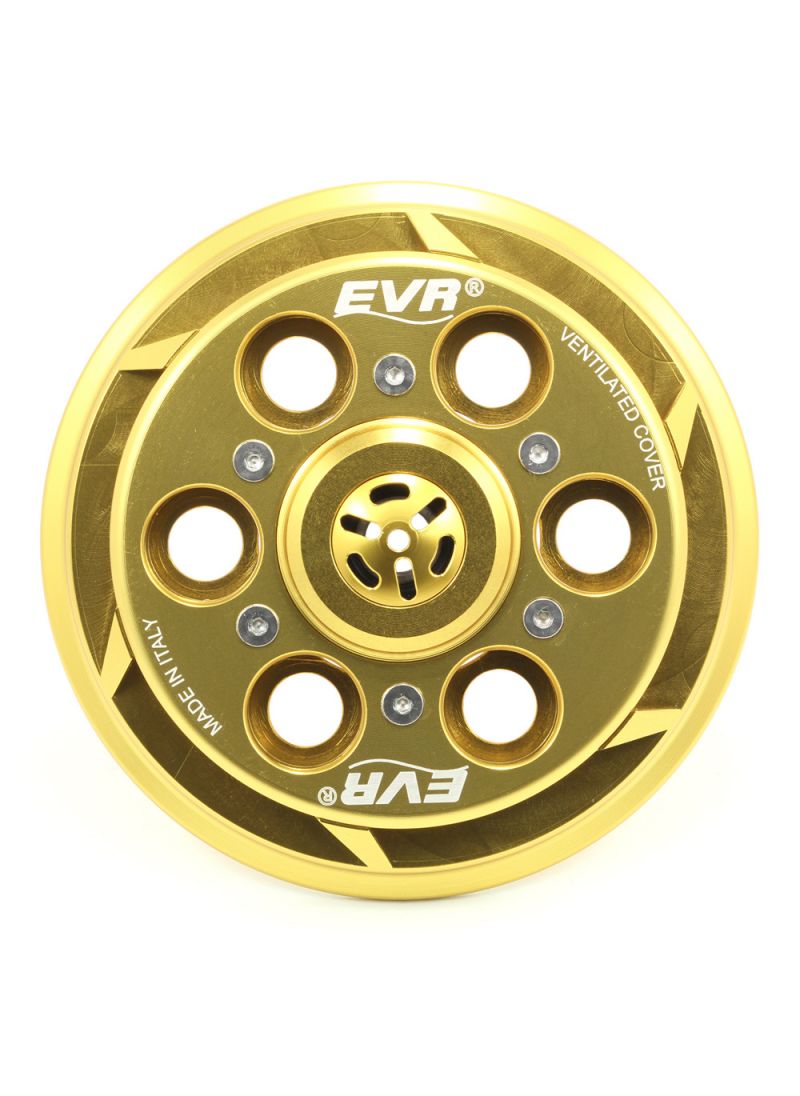 EVR vented pressure plate for clutch - gold coloured base / gold coloured top plate