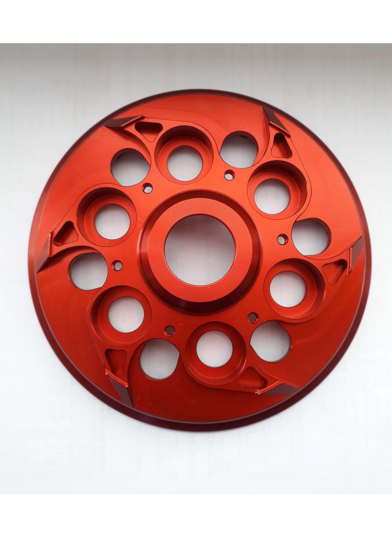 EVR basisplaat voor geventileerde drukplaat - Rood Ducati Hypermotard 1100S (2007-2009)
