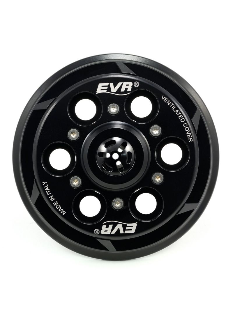 EVR Anti-clank Drukplaat Koppeling - basis zwart / zwarte topplaat Ducati Hypermotard 1100 EVO (2010-2012)