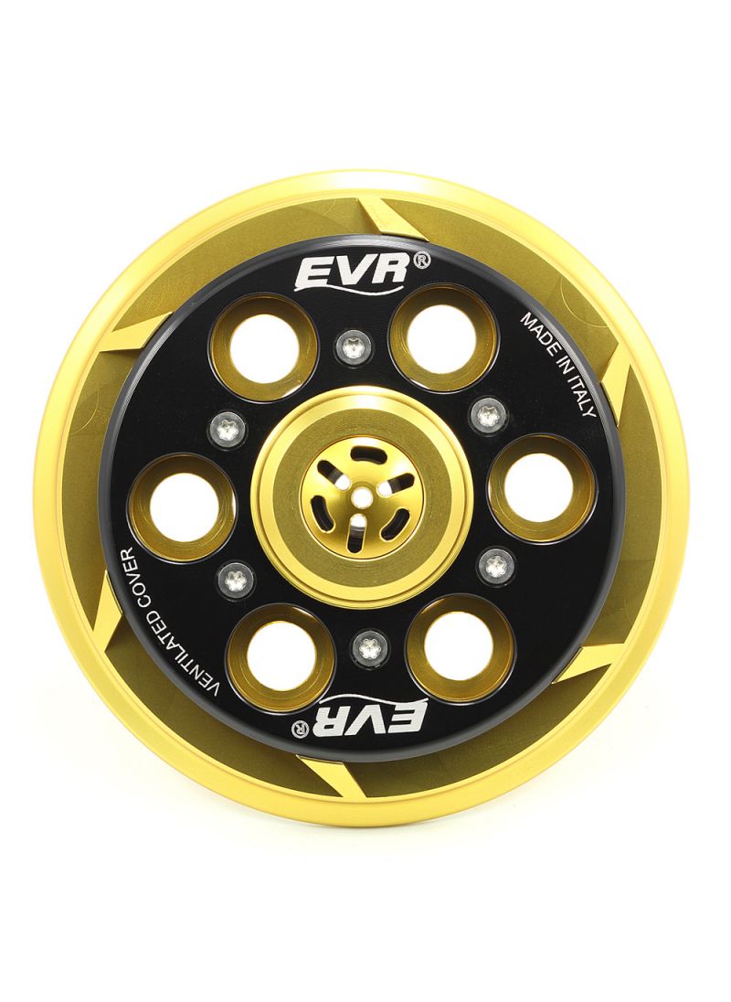 EVR Anti-clank pressure plate for clutch - gold coloured base / black top plate