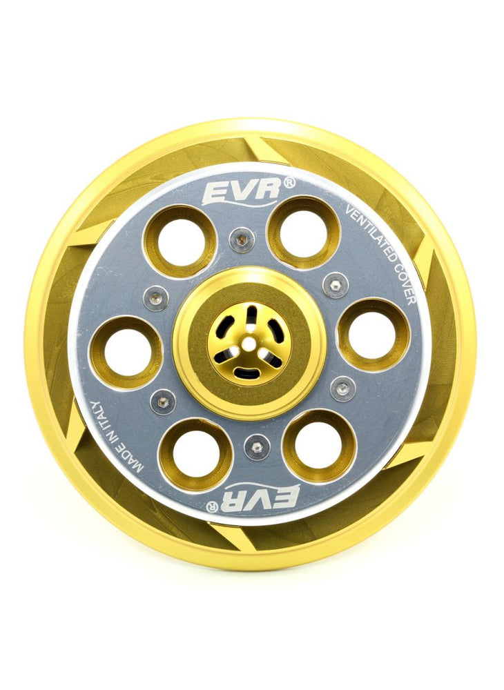 EVR Anti-clank pressure plate for clutch - gold coloured base / silver coloured top plate