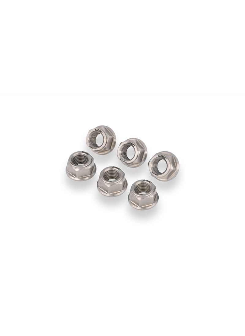 Titanium Rear Sprocket Flange Nut Set M10x1.25 - CNC Racing