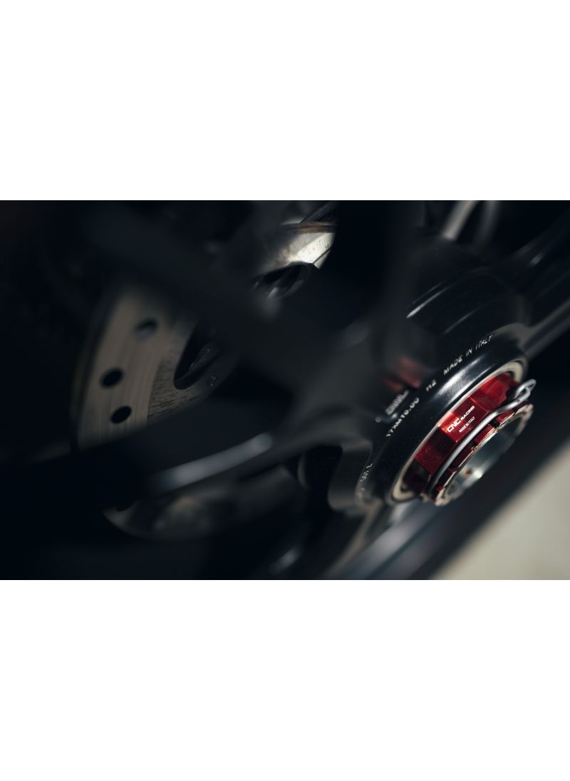 Rear Wheel Axle Nut left side Ducati Bicolore