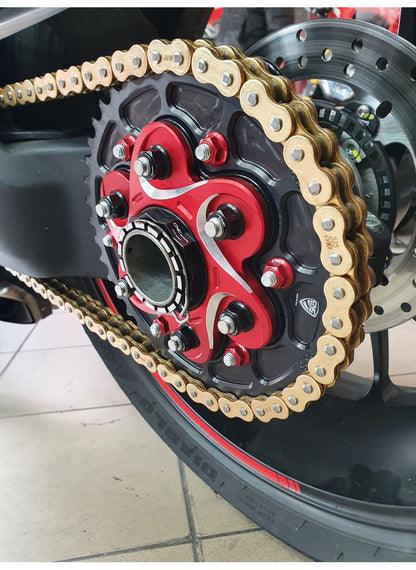 Rear Wheel Axle Nut left side Ducati Bicolore