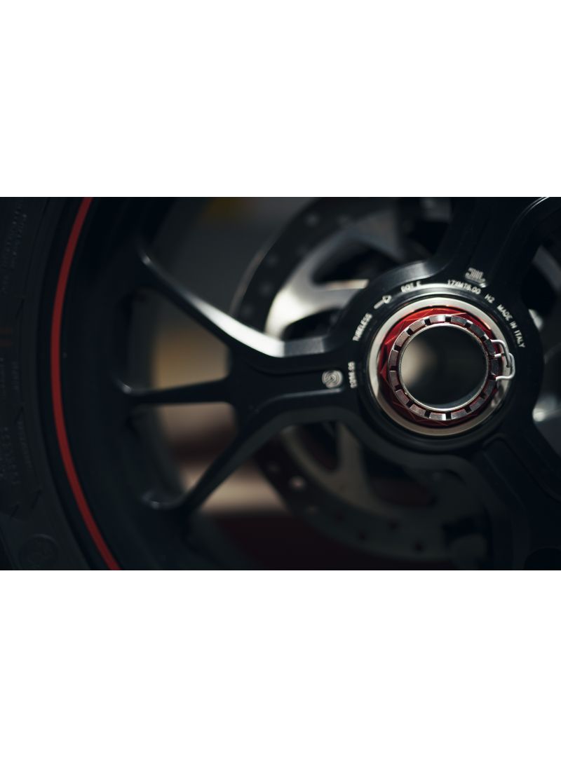 Rear Wheel Axle Nut left side Ducati Bicolore