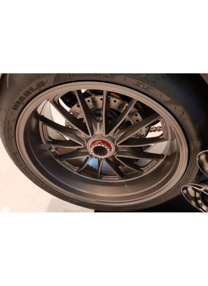 Rear Wheel Axle Nut left side Ducati Bicolore