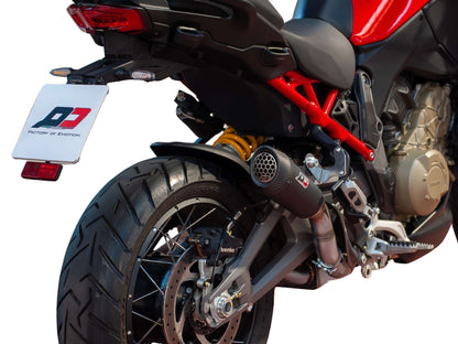 QD slip-on uitlaat met decat (Racing) Gunshot Dark Matter Ducati Multistrada V4 S 2025+