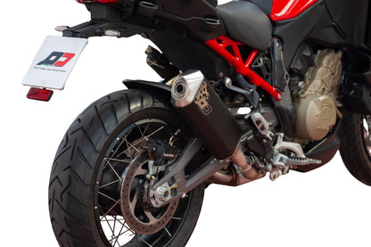 QD slip-on uitlaat met decat (Racing) X-Plorer Dark Ducati Multistrada V4 Pikes Peak 2025+