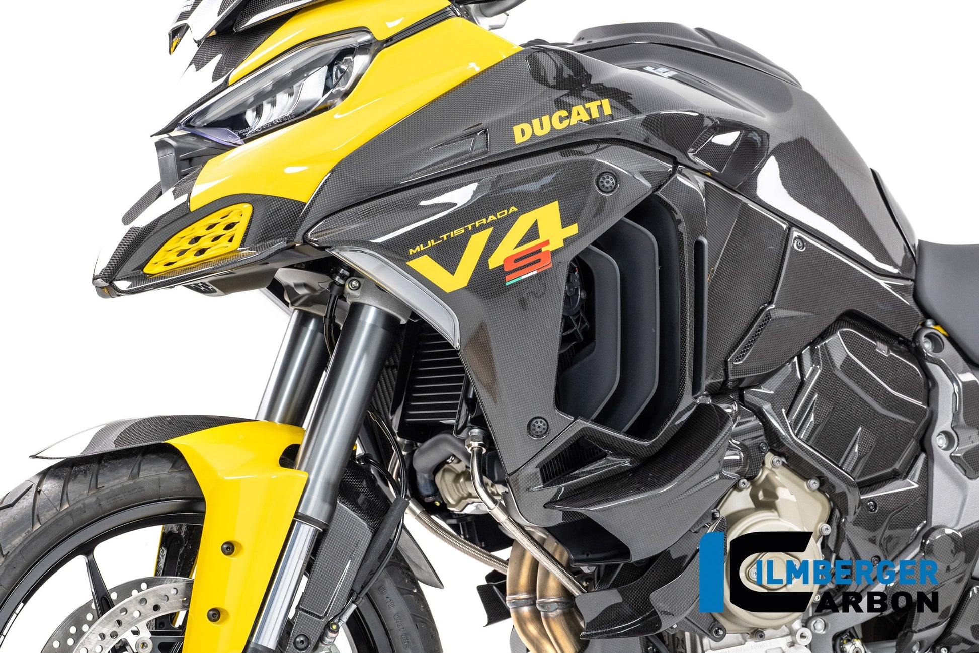 Linker tankpaneel glanzend carbon Ducati Multistrada V4S (2025+)
