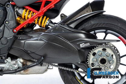 Matte Carbon Swingarm Cover with Chain Guard Ducati Multistrada V4 Pikes Peak (2025+)