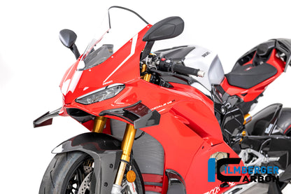 Winglet V4R-stijl (links) glanzend carbon Ducati Panigale V4R (2026+)