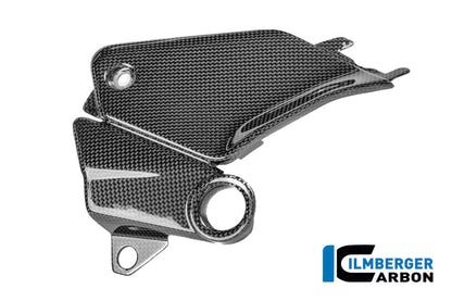 Cover aan de zijkant van de tank links glanzend carbon Ducati Panigale V4 Tricolore (2025+)