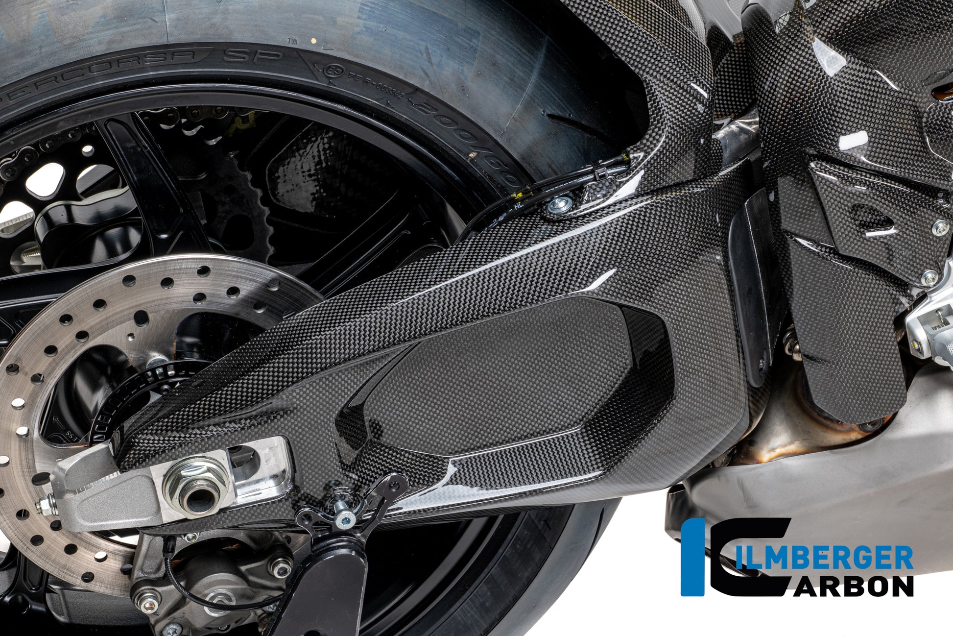 Achterbrugbeschermer (rechts) glanzend carbon Ducati Panigale V4 S 2025+