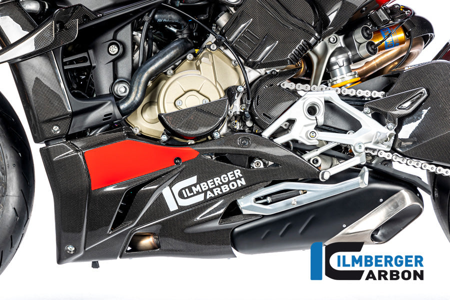 Bellypan links glanzend carbon Ducati Streetfighter V4 S (2023-2024)