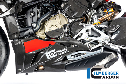 Bellypan links glanzend carbon Ducati Streetfighter V4 S (2023-2024)
