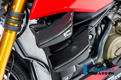 Winglet Kit links glanzend carbon Ducati Streetfighter V4 Lamborghini (2023-2024)