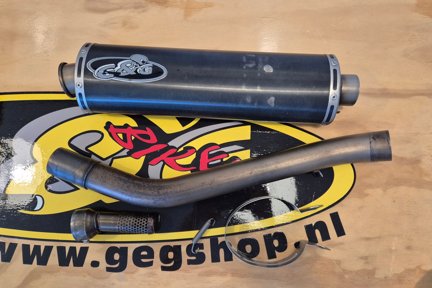 Gebruikte G&G uitlaat voor 2000 2001 Kawasaki Ninja ZX9R ZX-9R detail