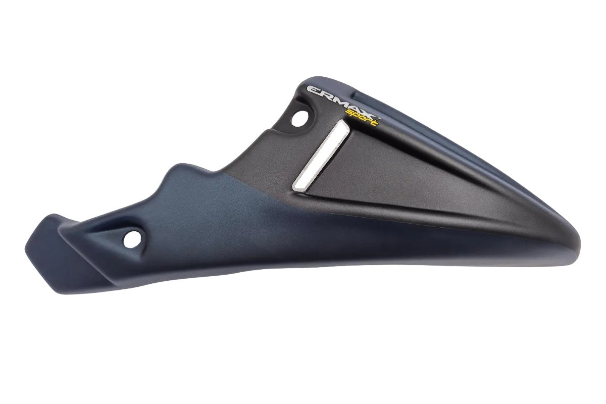 Ermax bellypan Honda CB650R 
Matt Jeans Metallic Blue (PB417) en Matt Gunpowder Black Metallic (NH436) 2019-2020 detailfoto rechter kant