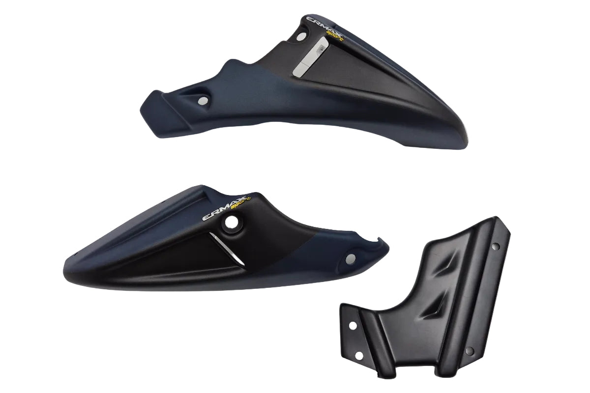 E8901T04-B6 Ermax bellypan Honda CB650R  Matt Jeans Metallic Blue (PB417) en Matt Gunpowder Black Metallic (NH436) 2019-2020 overzicht 2