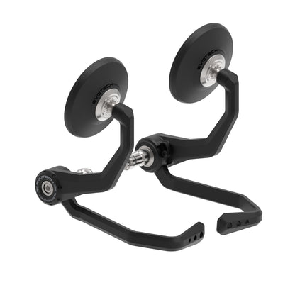 Bar End Spiegels (Retro) incl. Rem- en Koppelingshendel Beschermer Set Evotech - Ducati Scrambler Nightshift (2026+)