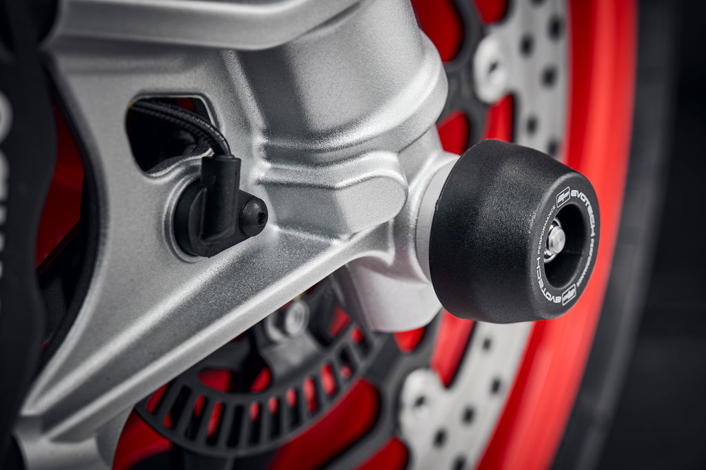 Evotech Front Spindle Bobins - Aprilia Tuono 660 (2021+)