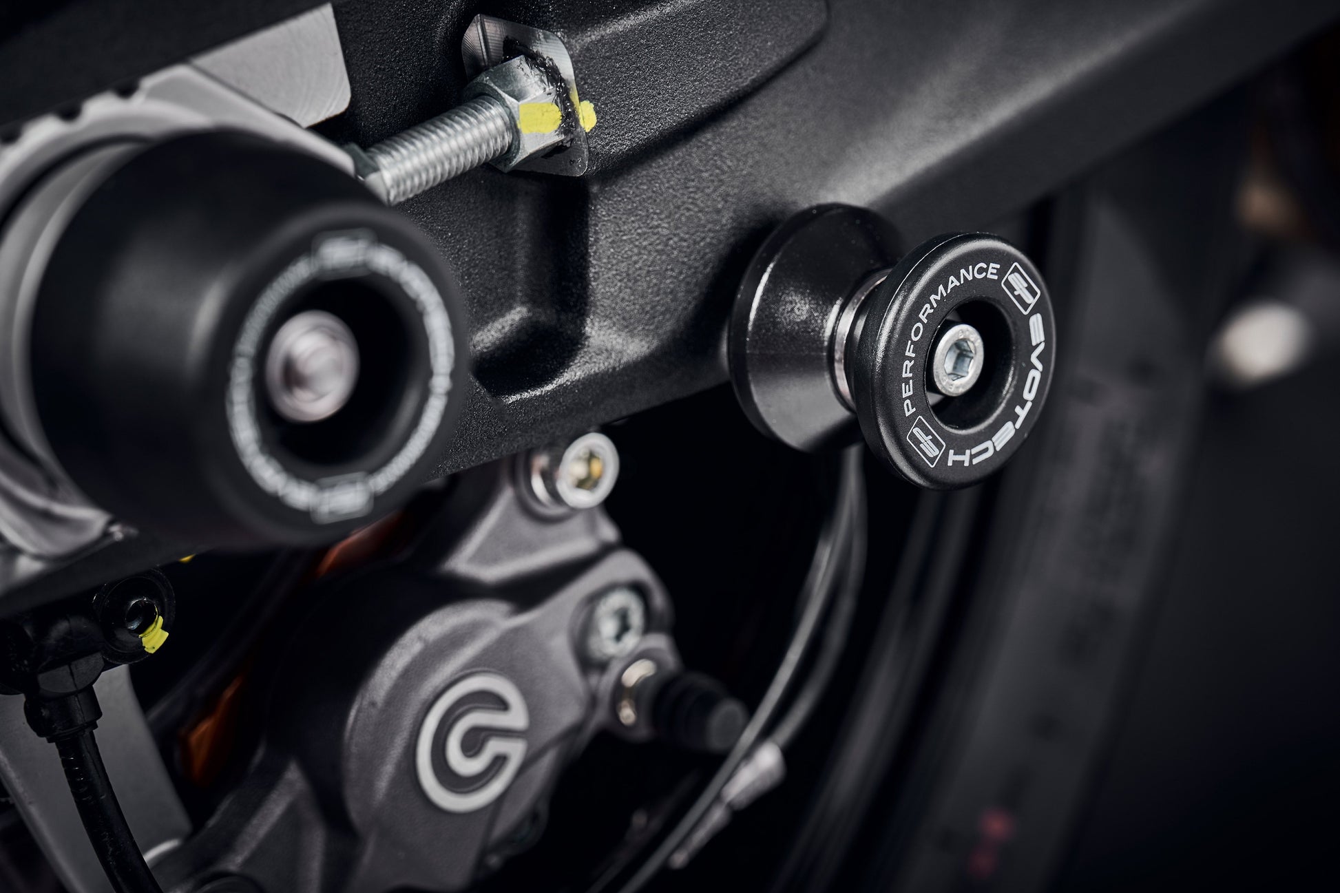 Evotech Paddock Stand Bobbins - Ducati Monster 950 SP (2023-2025)