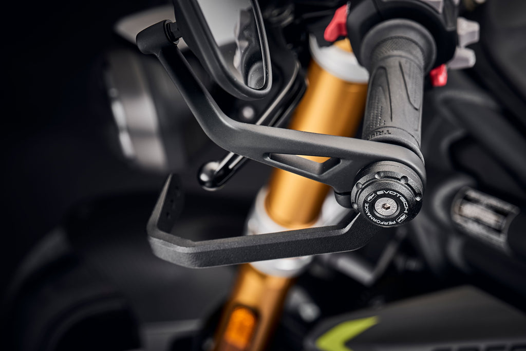 EVOTECH TRIUMPH STREET TRIPLE R Broms- och kopplingsspakskyddssats (2020-2022) (Bar End Mirror Version)