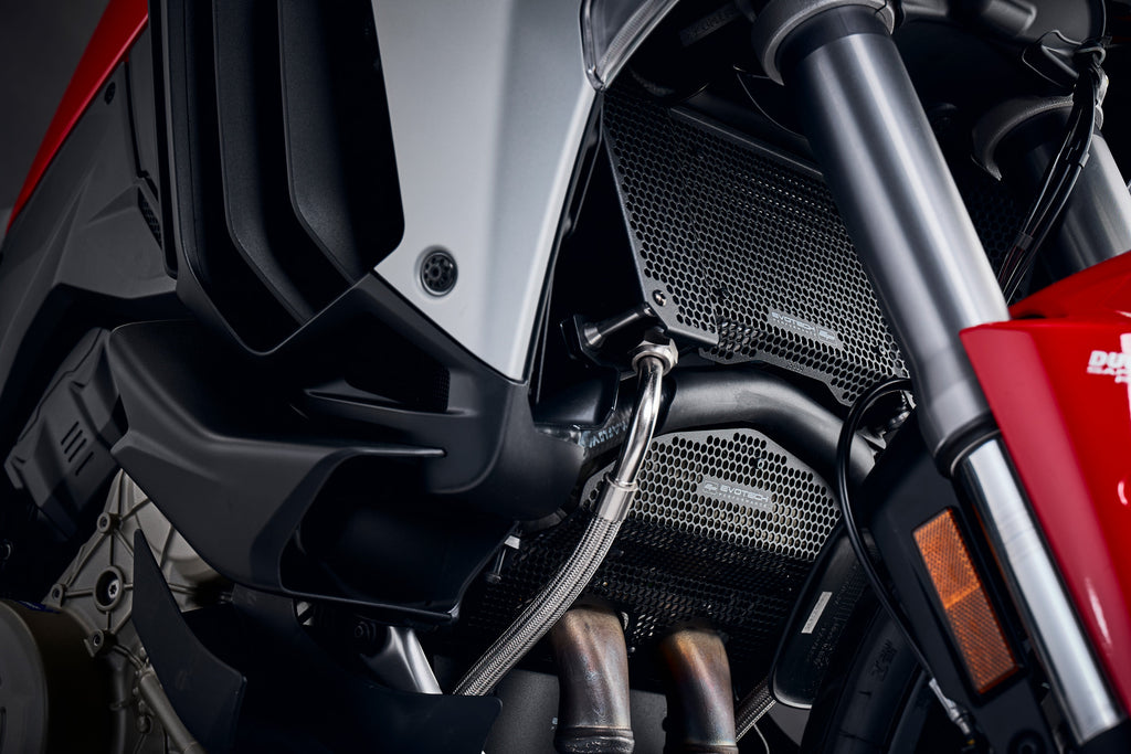 Evotech Multistrada V4 Pikes Peak Radiator Huile de culasse de la culasse (2022+)