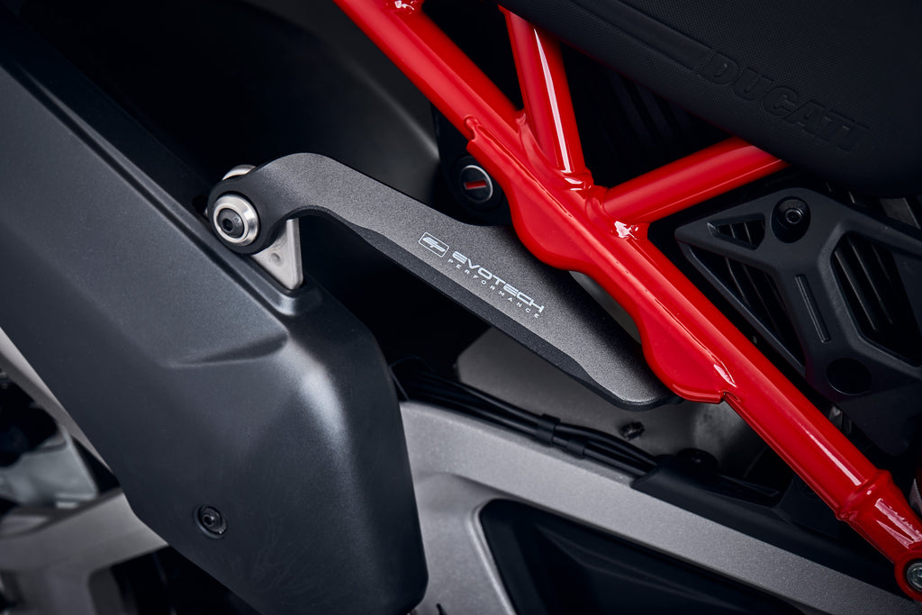 Evotech Ducati Multistradada V4 Auspendellanhänger und Sozius Footrap -Entfernungskit (2021+)