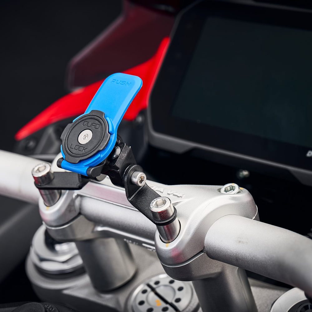 Evotech Quad Lock Handlebar Clamp Sat Nav Mount - Ducati Multistrada V4 (2021+)