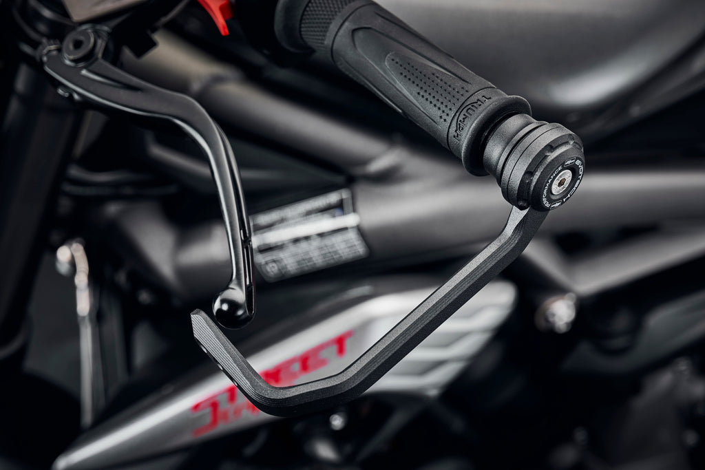 EVOTECH TRIUMPH STREET TRIPLE 765 MOTO2 EDITION MOT MOT DE PRÉTECTER DE LEVER DE FREIN ET EMBRYAL (2023+) (version du miroir d'extrémité non bar)