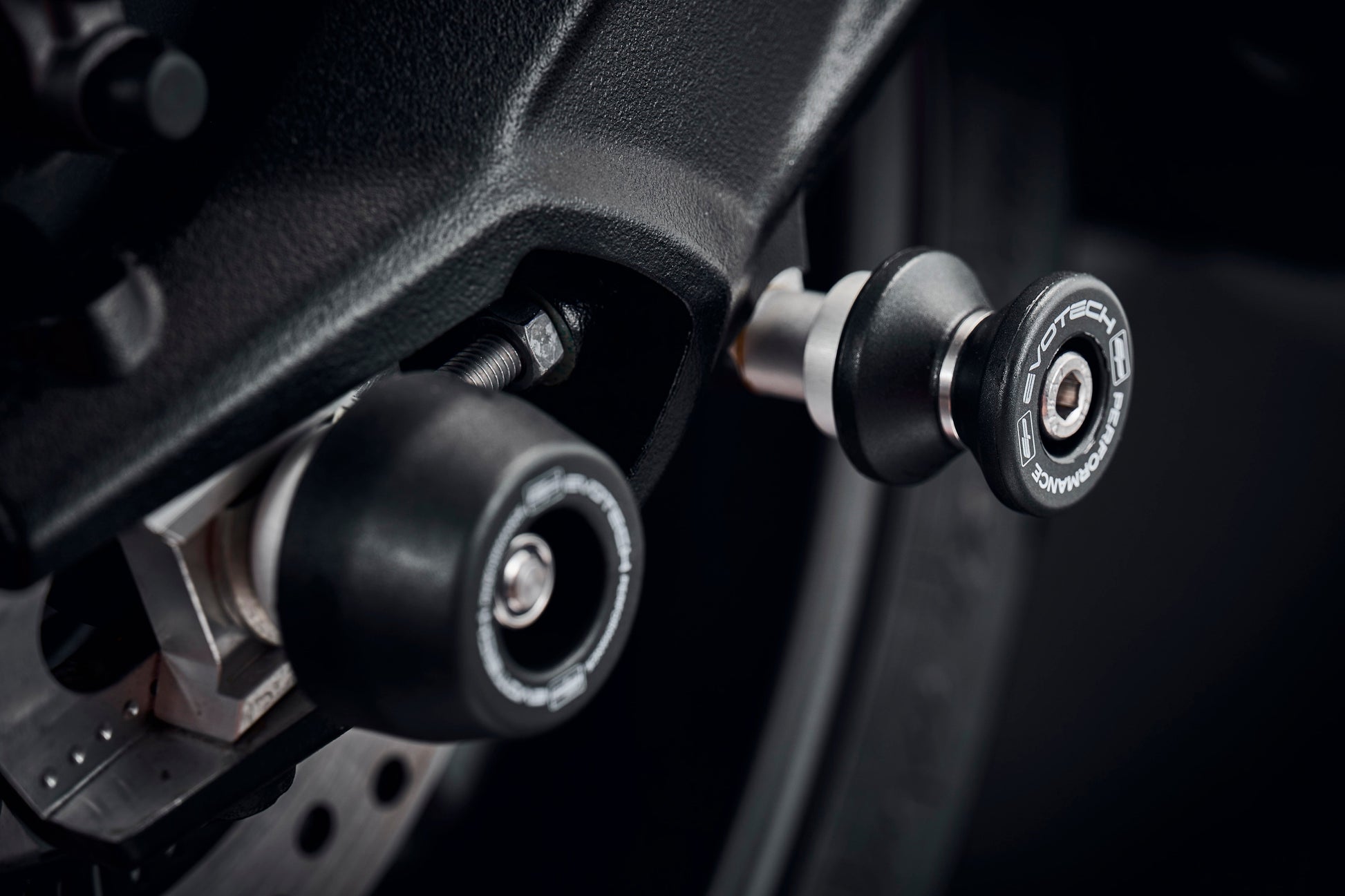 Evotech Paddock Stand Bobbins - Triumph Street Triple S (2017-2019)